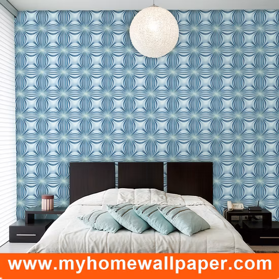 Factory Wholesale Modern Printed PVC Wallpaper Classic Vinyl Wallcoverings for Wall