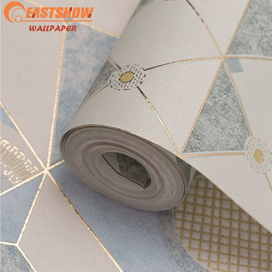New Gold Stamp Non Woven Wallpaper Manufacture Hot Sale Wholesale Decorative Wall Paper for Home