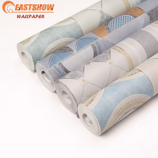New Gold Stamp Non Woven Wallpaper Manufacture Hot Sale Wholesale Decorative Wall Paper for Home