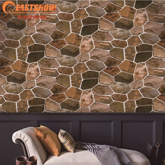 Factory 106width Classic PVC Wall Paper Vinyl Wallcovering Non-Woven Wallpaper for Home Decor