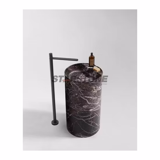Lavabo italiano moderno personalizado con doble cuenco, cubierta de drenaje, resina acrílica profunda, piedra, mármol, superficie sólida, Lavabo, lavabo para lavado a mano, lavabo para baño