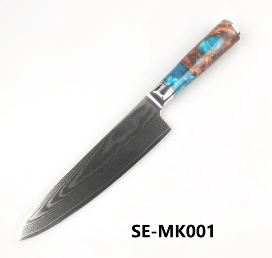 Cuchillo de cocina de alta calidad OEM/cuchillo de Damasco/cuchillo martillado/cuchillo japonés (SE