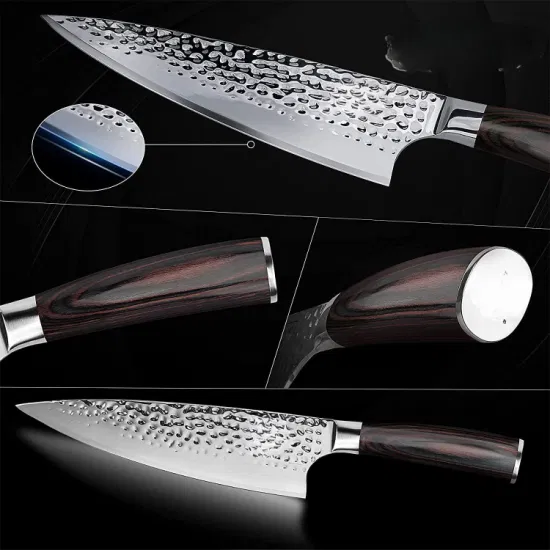 Acero inoxidable japonés Premium Sharp Cooking cuchillo de cocina Damasco Chef de 8 pulgadas